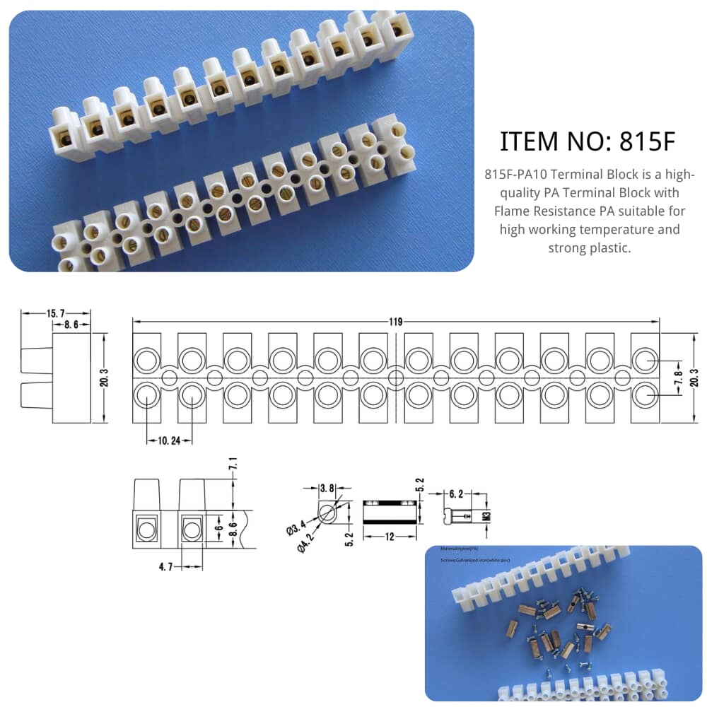 815F PA10 Terminal Block