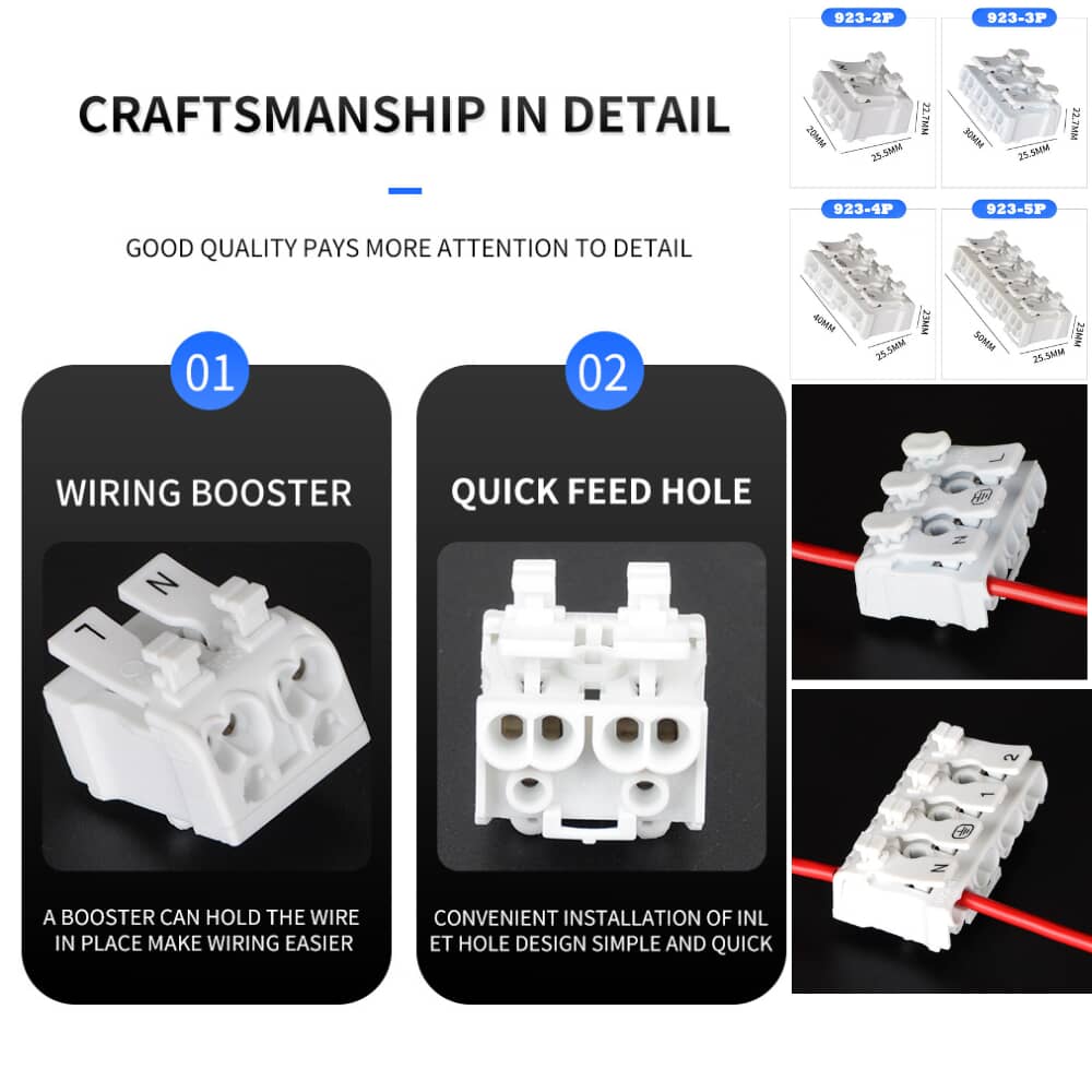 923-2P-3 led terminal block