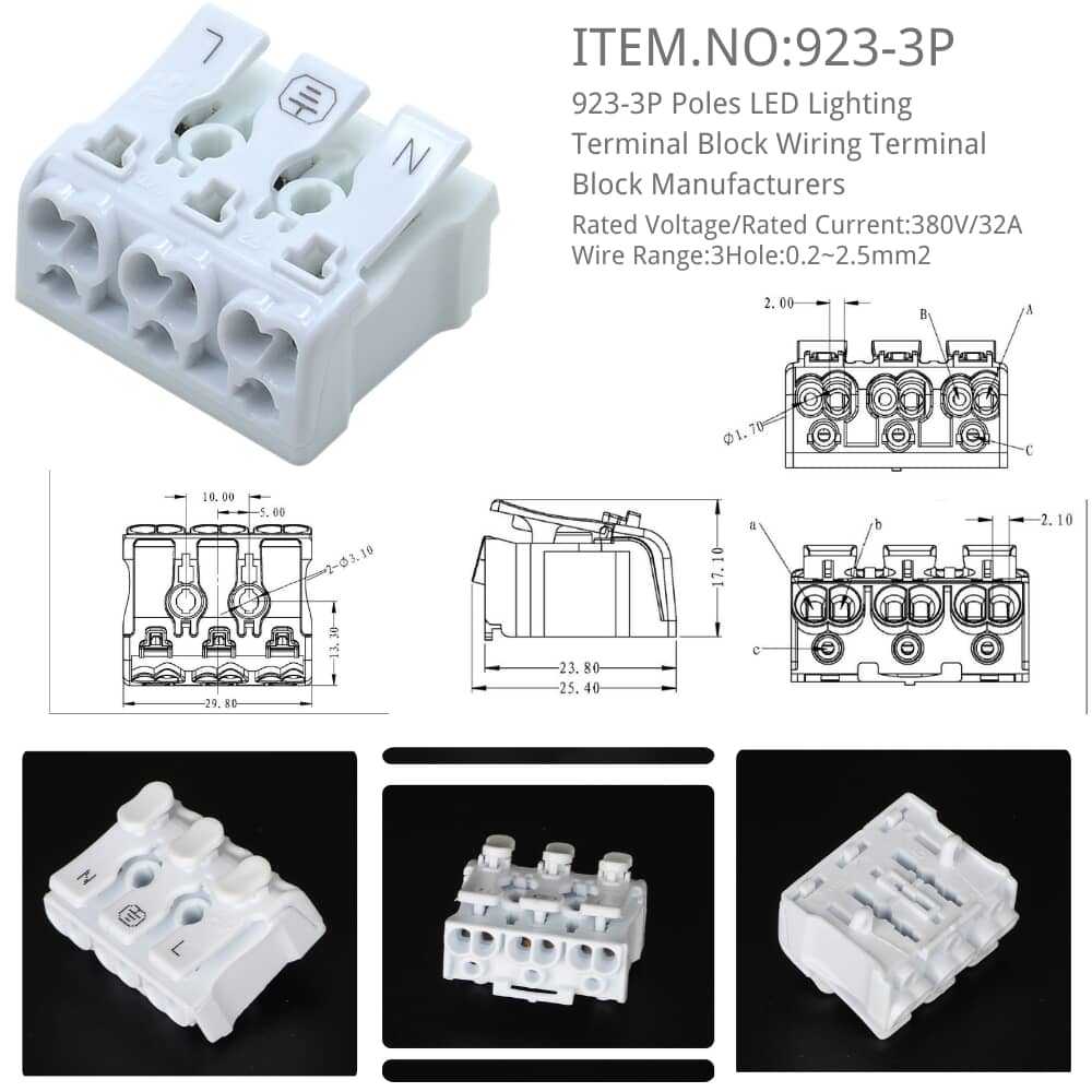 923-3P Wiring Terminal Block Manufacturers