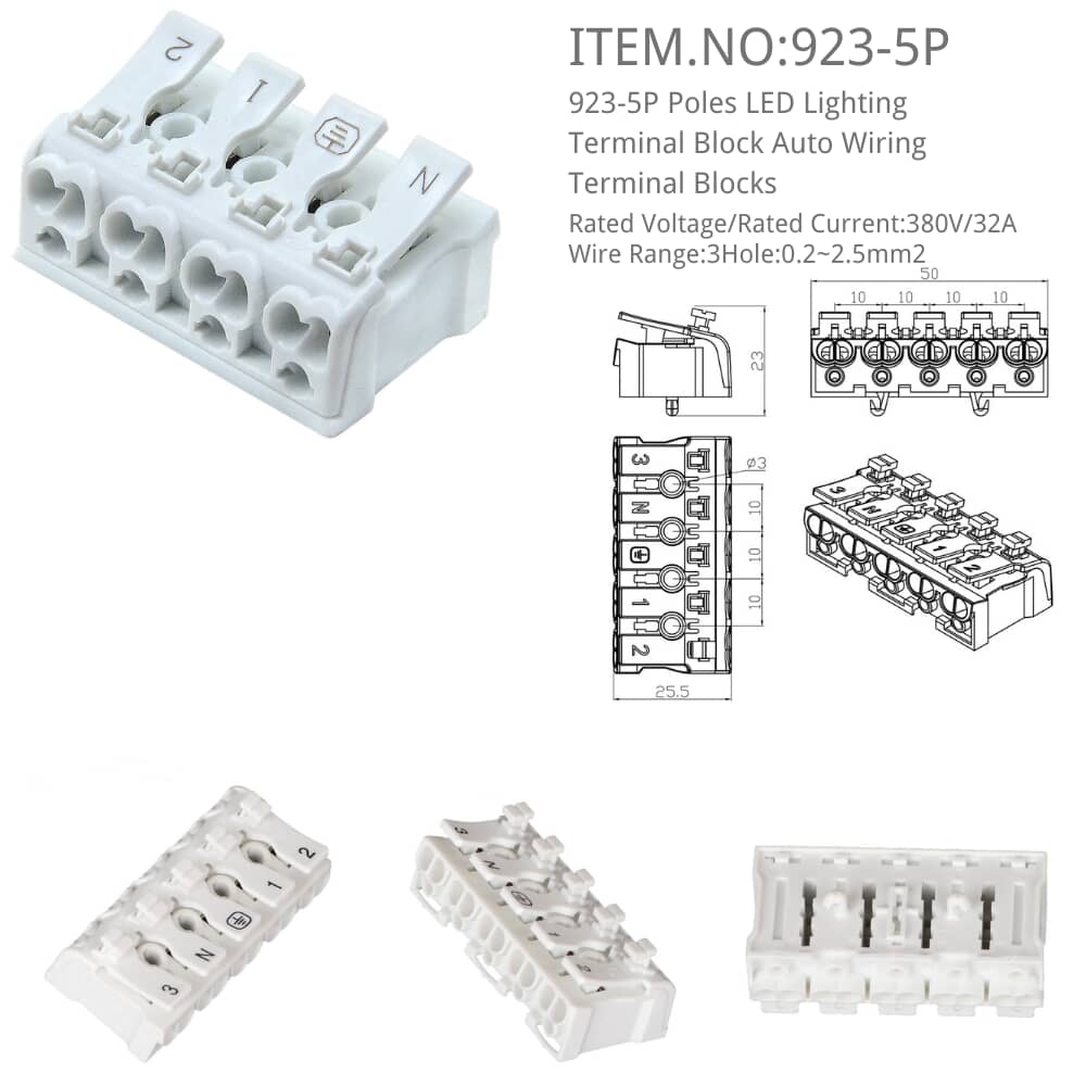 923-5p Auto Wiring Terminal Blocks