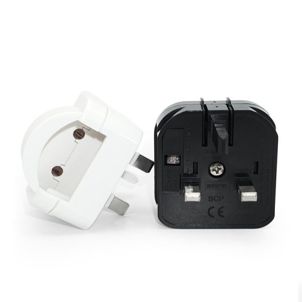 BS-5731 SCP Type G EU To UK 13A Power Adapter Converter Plugs Travel Adapter Socket