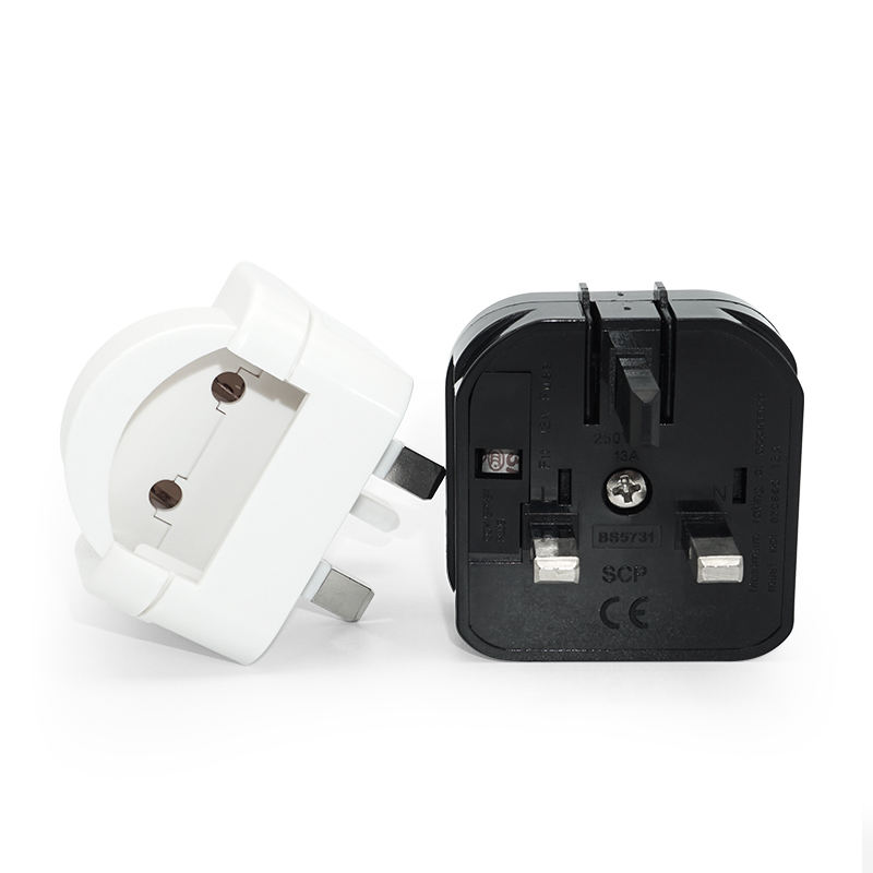 BS-5731 SCP Type G EU To UK 13A Power Adapter Converter Plugs