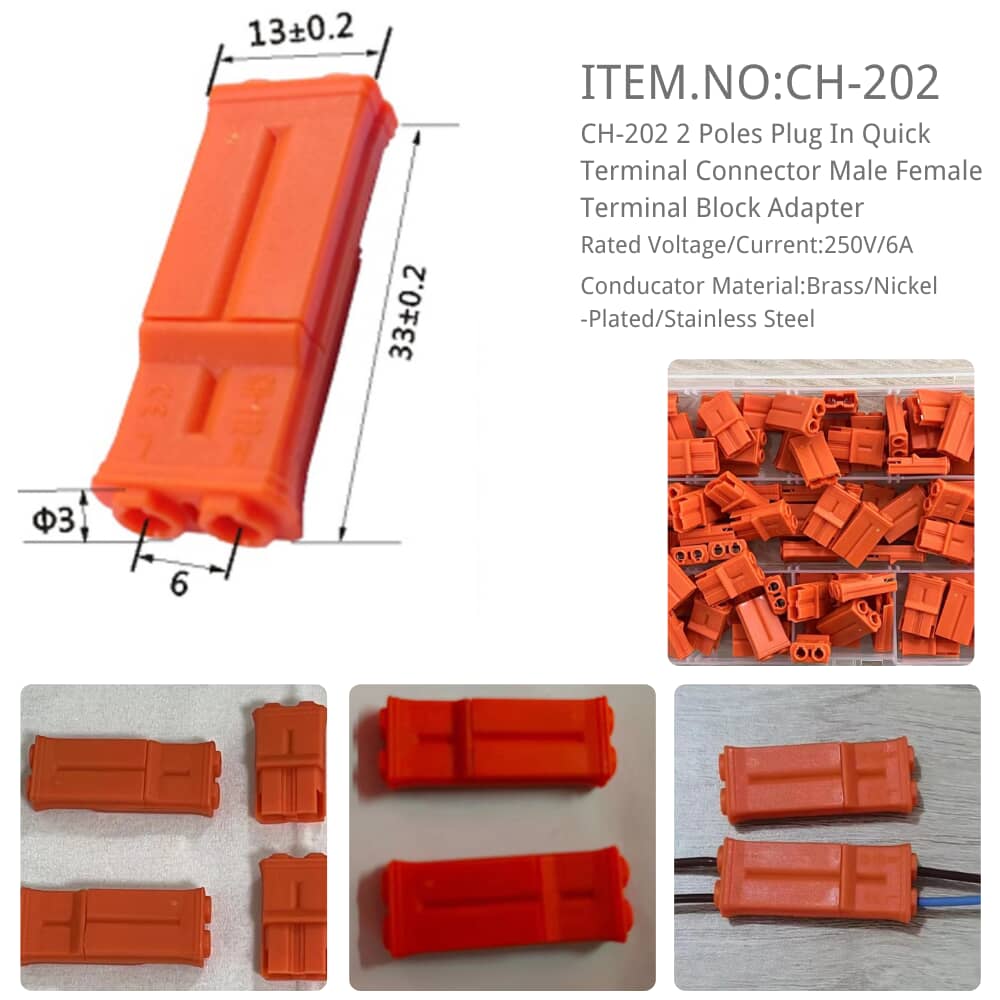 CH-202 Male Female Terminal Block Adapter