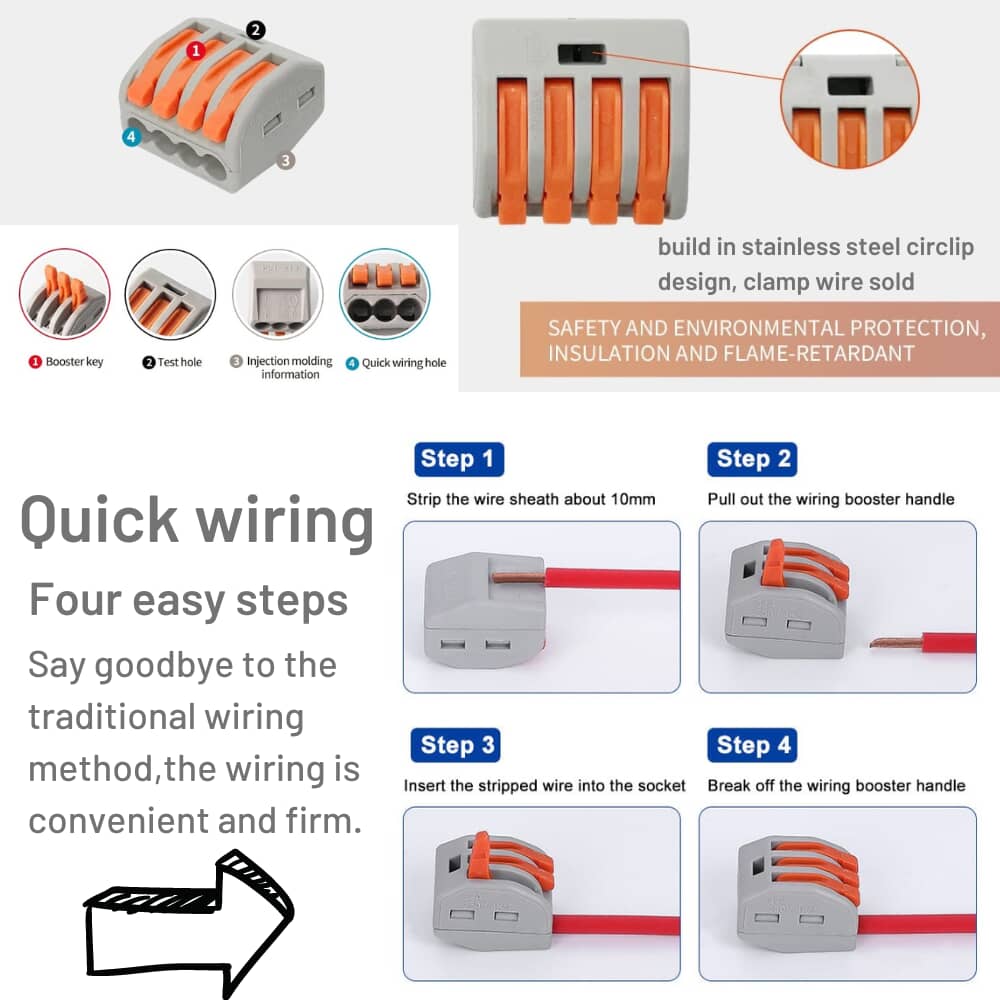 PCT-214 wiring block junction box