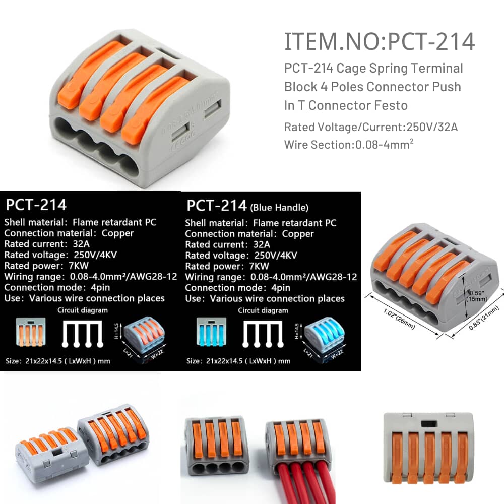 PCT-214 Push In T Connector Festo