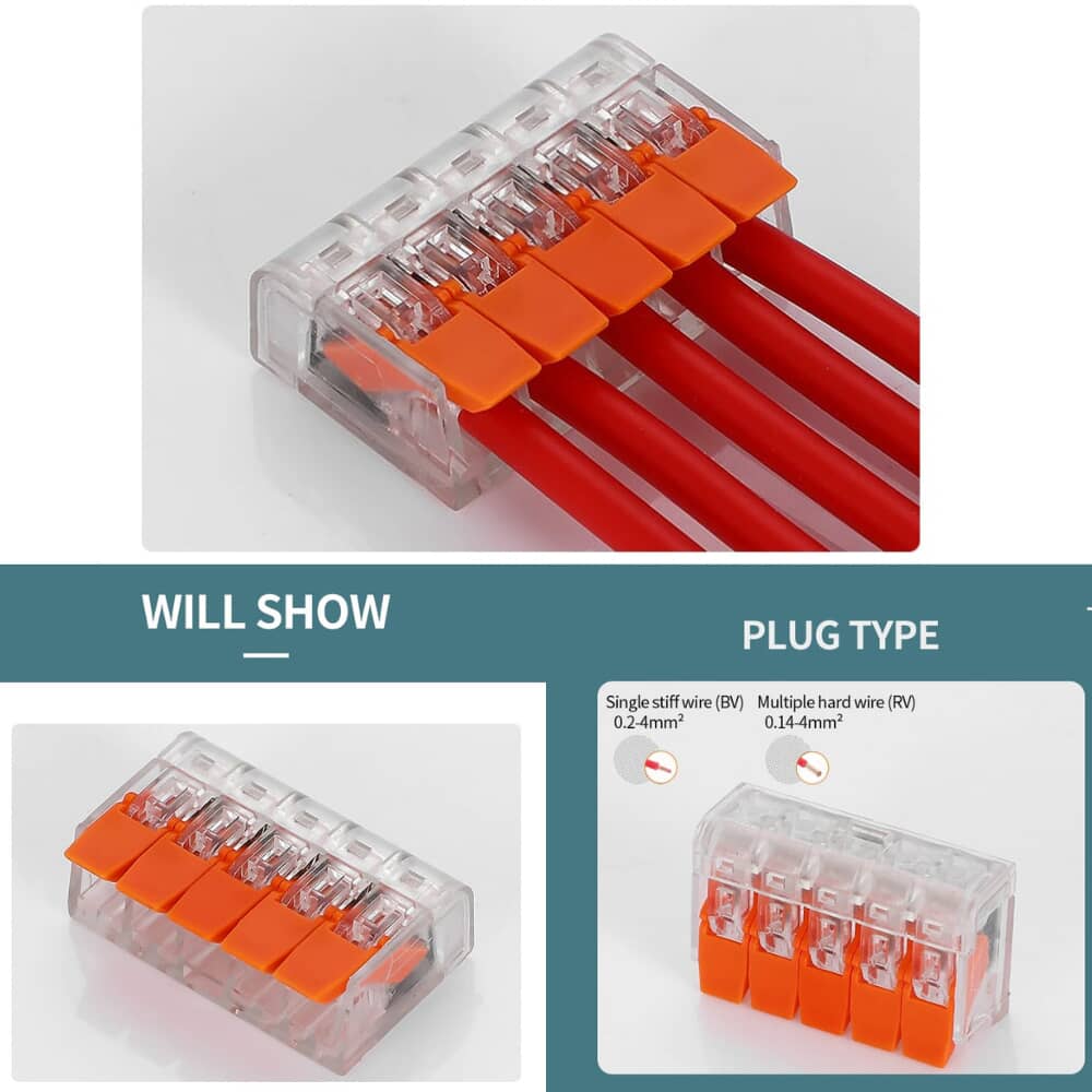 PCT-415 push in terminal block connector