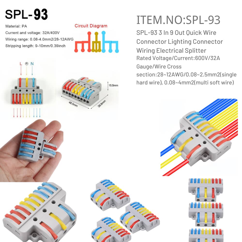 SPL-93 Wiring Electrical Splitter