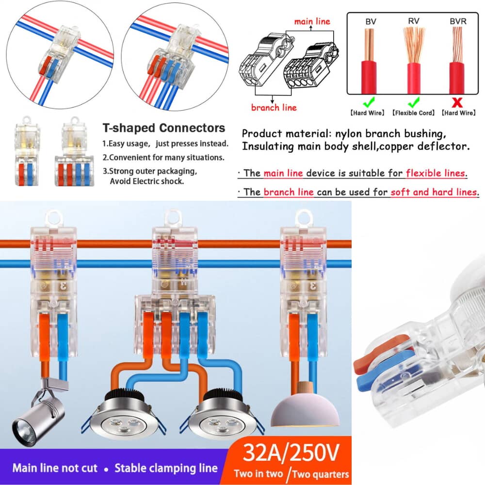 T11 t shaped electrical connector