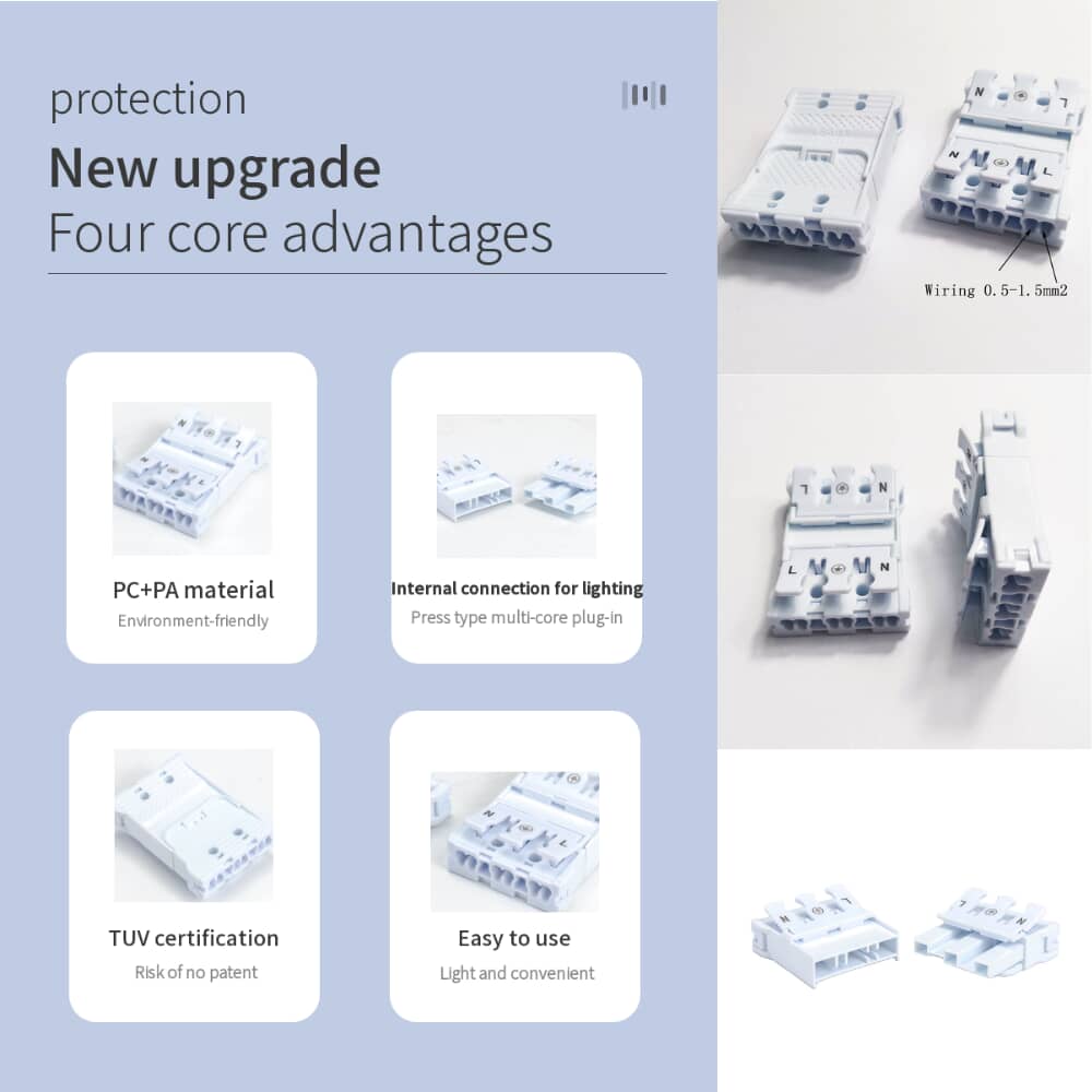 6019 solderless led wire connectors