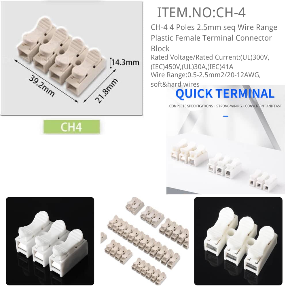 CH-4 Female Terminal Connector Block