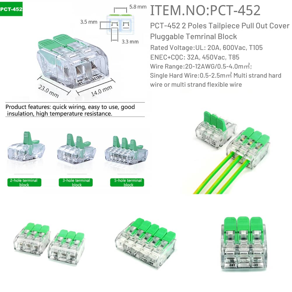 PCT-452 Pluggable Temrinal Block