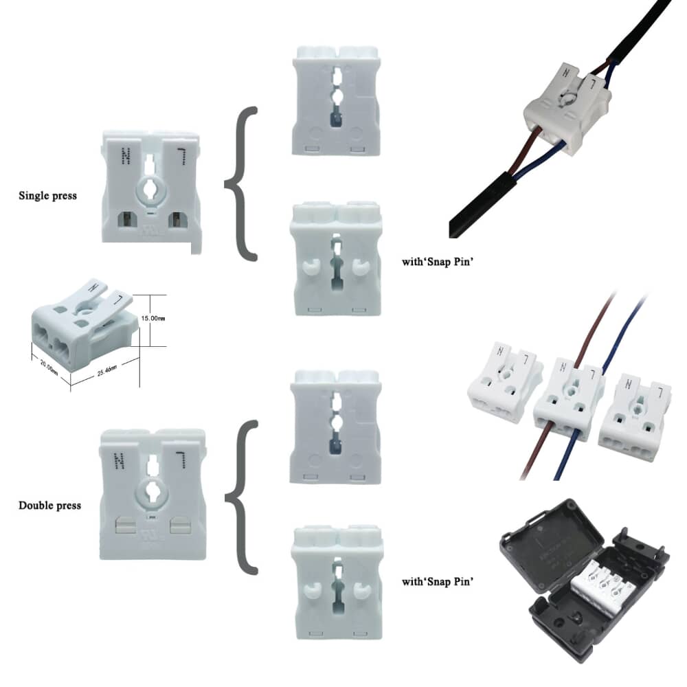 925-2P din rail terminal block with led