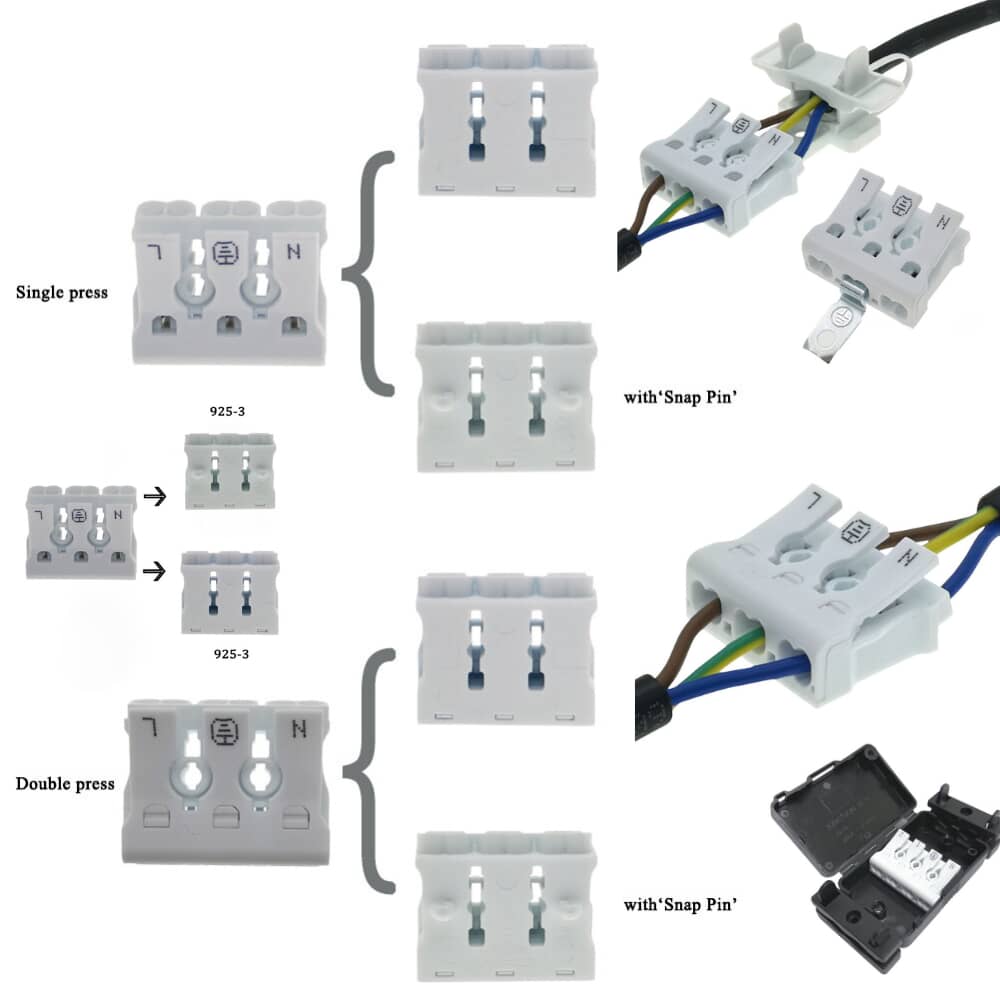 925-3P led wire connectors