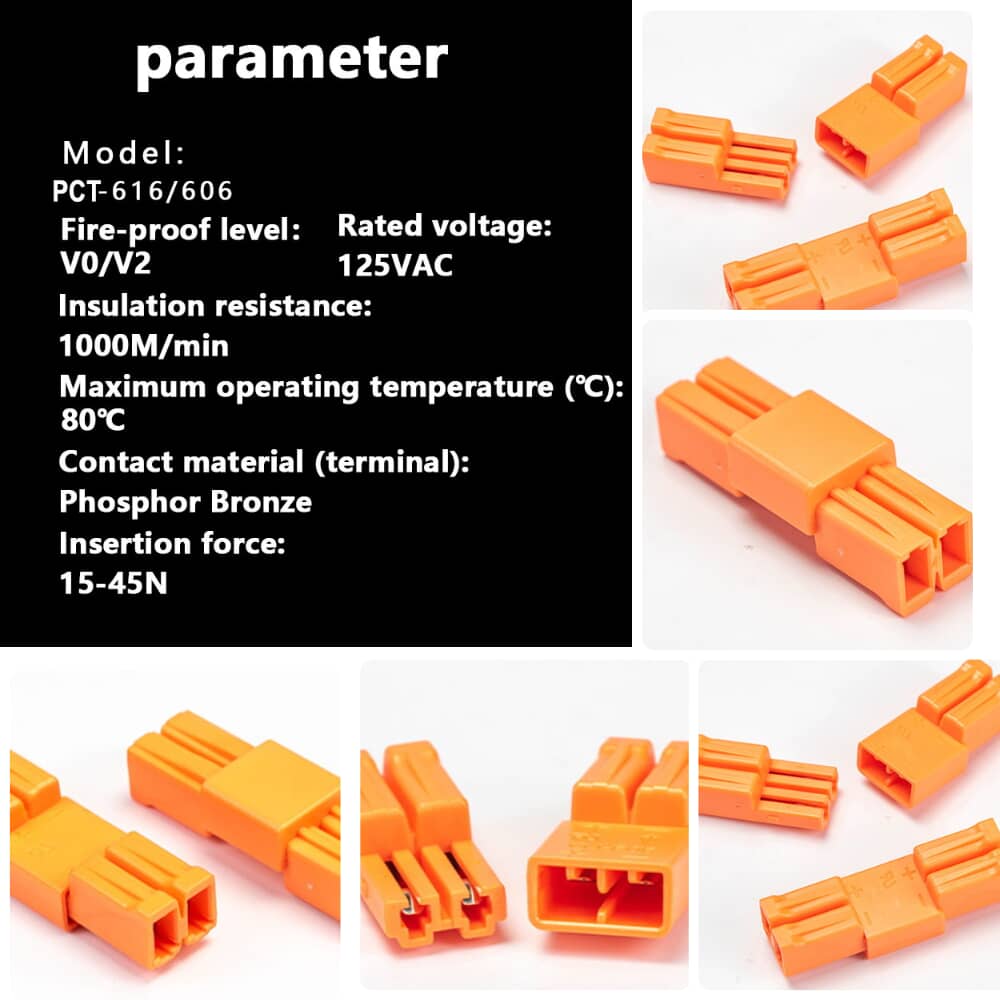 PCT-606 spring clip terminal speaker connections