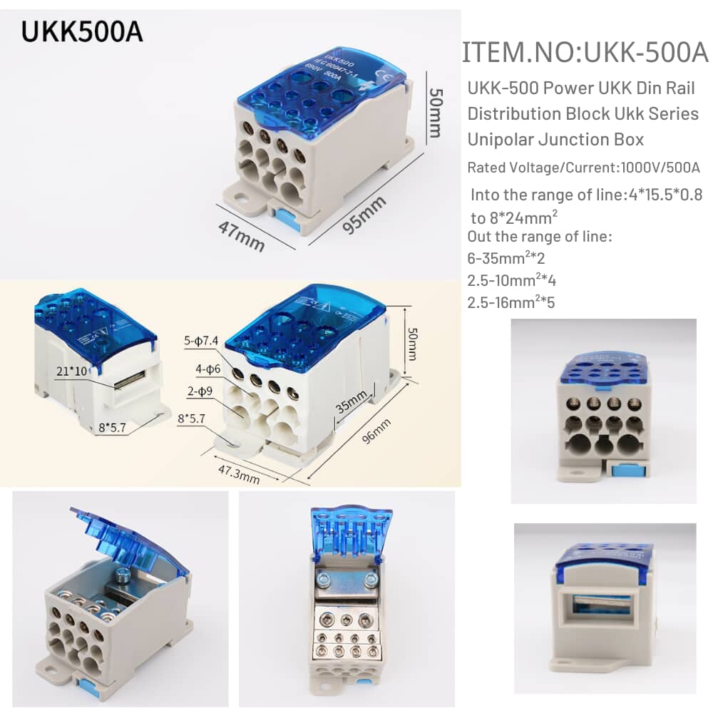 UKK-500A european electrical junction box