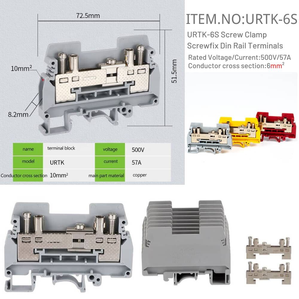 URTK Screwfix Din Rail Terminals